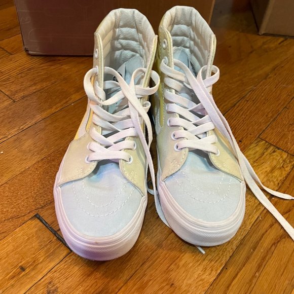 Discontinued Vans SK8-Hi sneakers in pastel color block - Picture 2 of 14